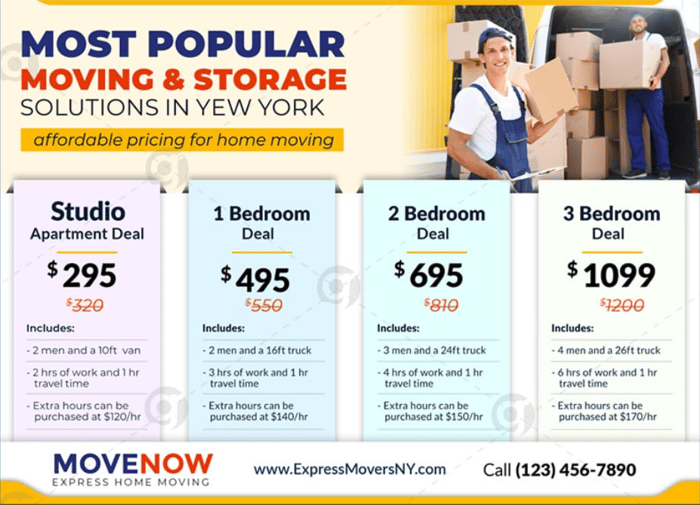 Moving + storage bundle postcard