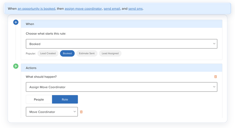 Create automated workflow rules to automatically assign tasks, send email and sms notifications and much more.